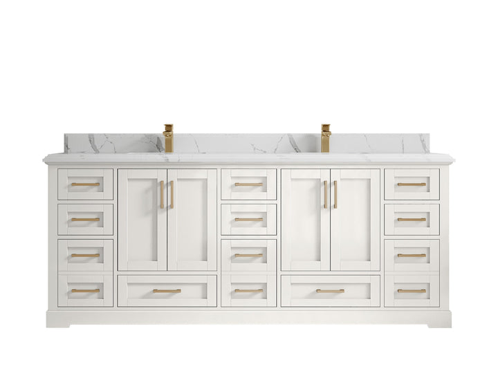 Boston 84 in. W x 22 in. D Double Sink Bathroom Vanity - photo 45