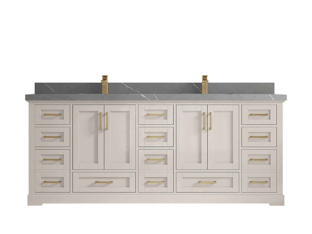 Boston 84 in. W x 22 in. D Double Sink Bathroom Vanity - Willow Bath and Vanity