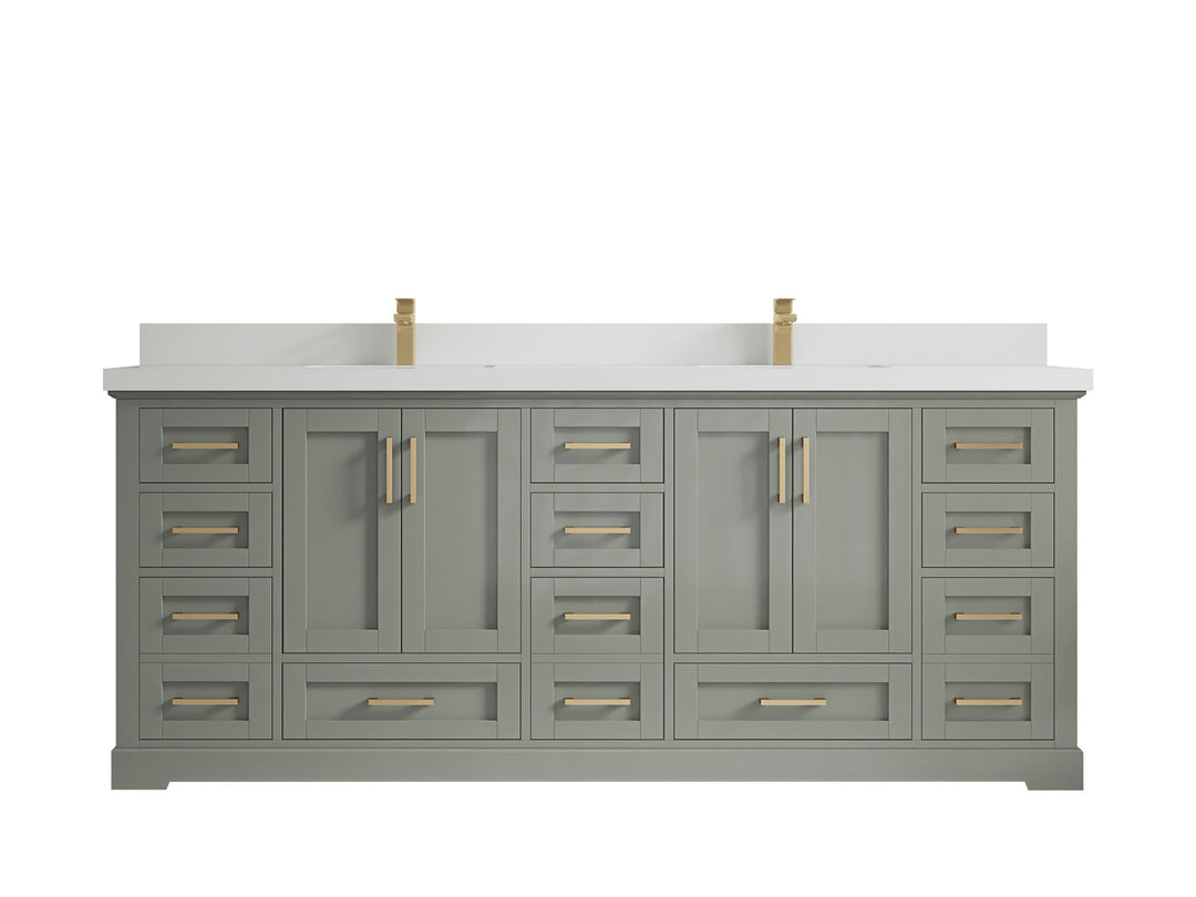 Boston 84 in. W x 22 in. D Double Sink Bathroom Vanity - Willow Bath and Vanity