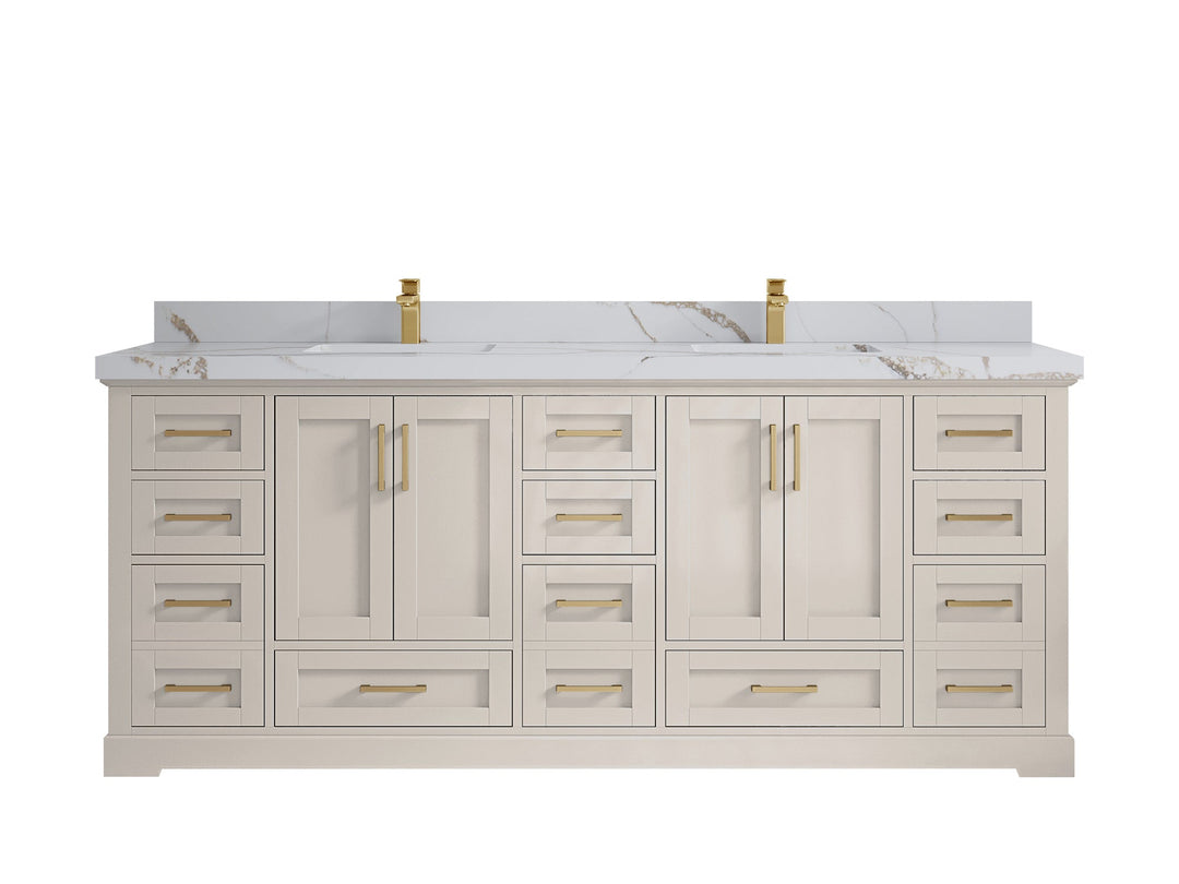 Boston 84 in. W x 22 in. D Double Sink Bathroom Vanity - Willow Bath and Vanity