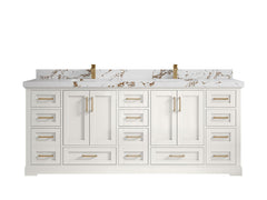 Boston 84 in. W x 22 in. D Double Sink Bathroom Vanity - photo 35