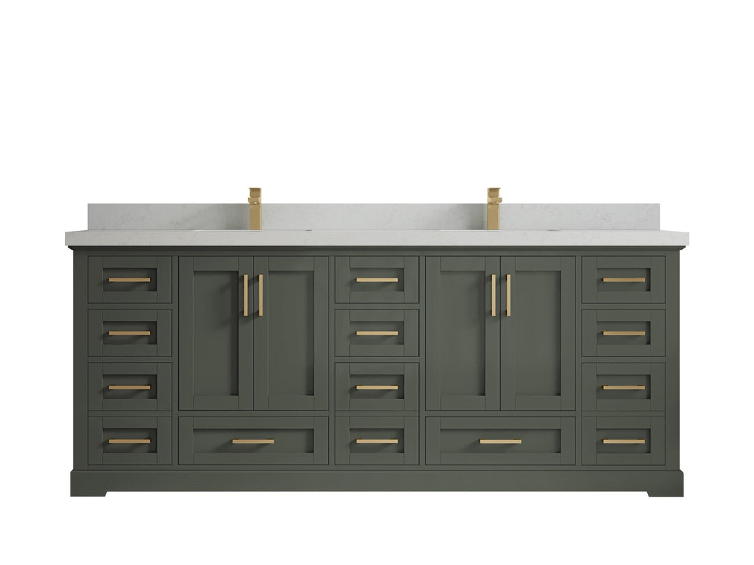 Boston 84 in. W x 22 in. D Double Sink Bathroom Vanity - Willow Bath and Vanity