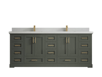 Boston 84 in. W x 22 in. D Double Sink Bathroom Vanity - Willow Bath and Vanity