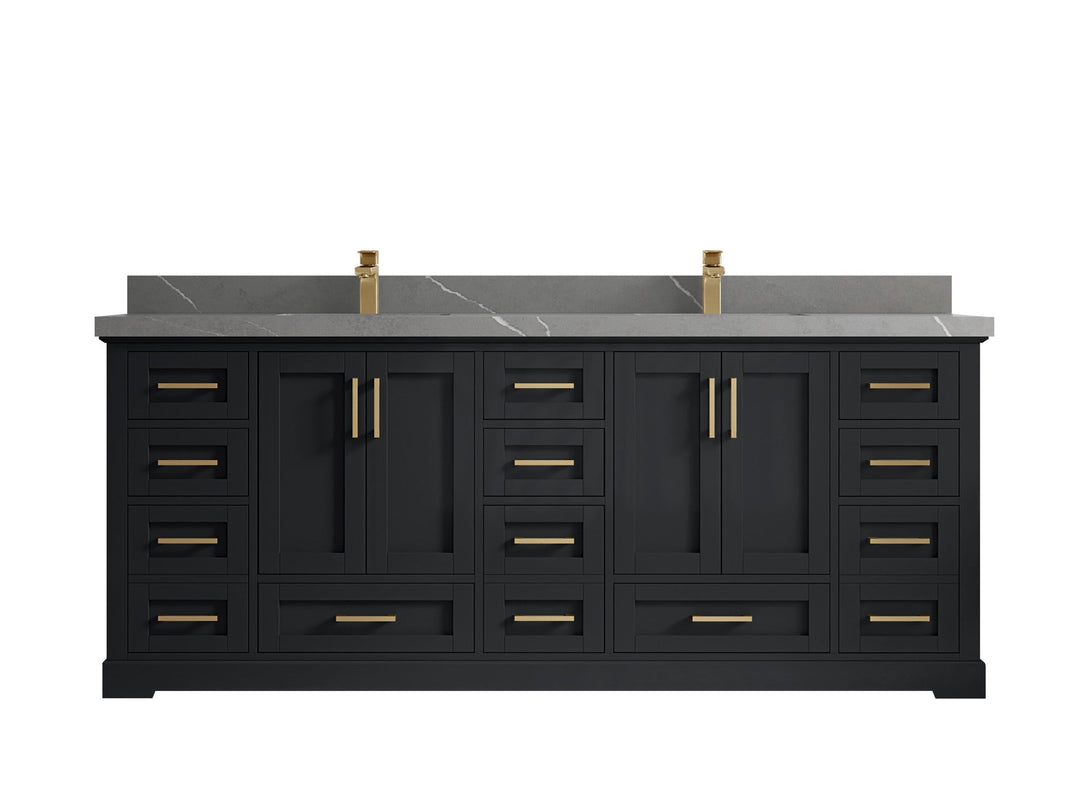 Boston 84 in. W x 22 in. D Double Sink Bathroom Vanity - Willow Bath and Vanity