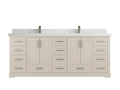 Boston 84 in. W x 22 in. D Double Sink Bathroom Vanity - photo 23