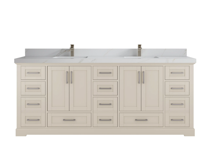 Boston 84 in. W x 22 in. D Double Sink Bathroom Vanity - photo 19