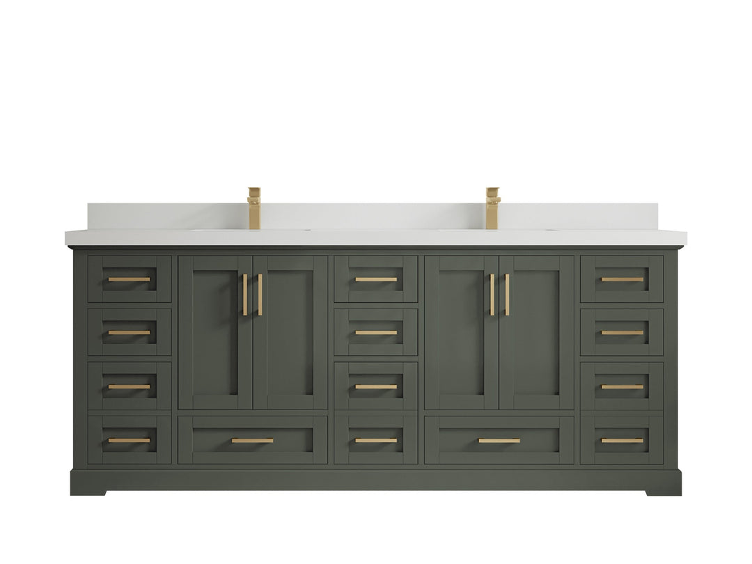 Boston 84 in. W x 22 in. D Double Sink Bathroom Vanity - Willow Bath and Vanity