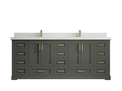 Boston 84 in. W x 22 in. D Double Sink Bathroom Vanity - Willow Bath and Vanity