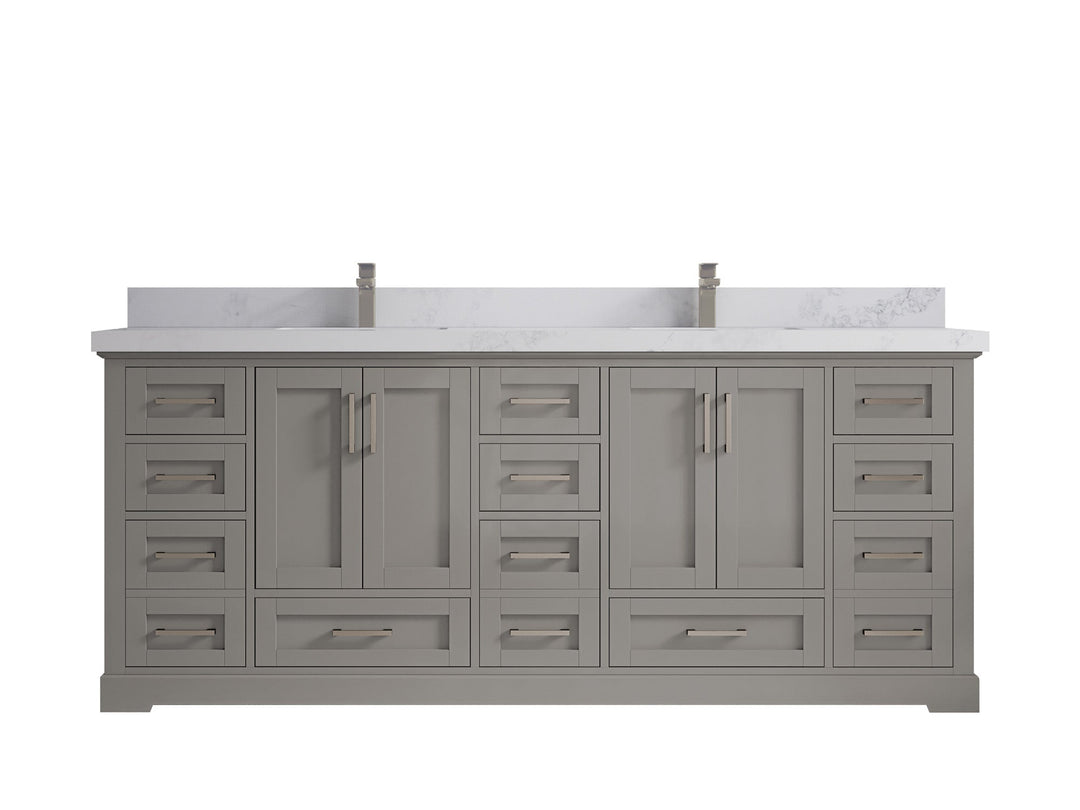 Boston 84 in. W x 22 in. D Double Sink Bathroom Vanity - Willow Bath and Vanity
