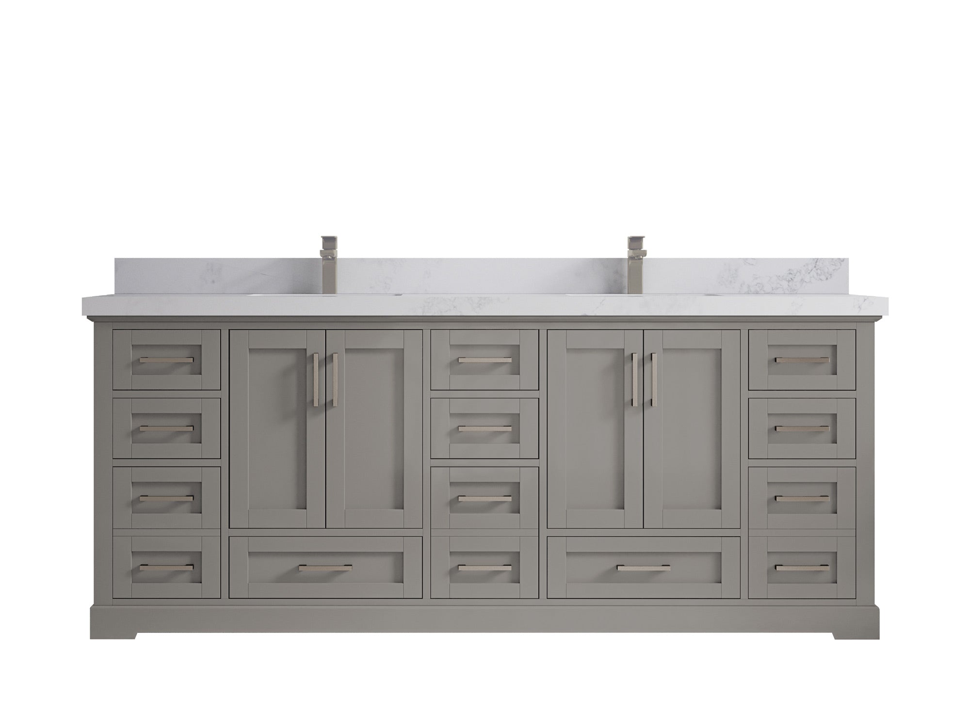Boston 84 in. W x 22 in. D Double Sink Bathroom Vanity - Willow Bath and Vanity