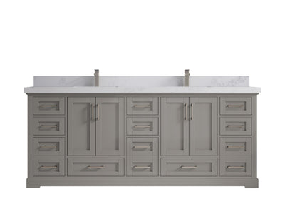 Boston 84 in. W x 22 in. D Double Sink Bathroom Vanity - Willow Bath and Vanity