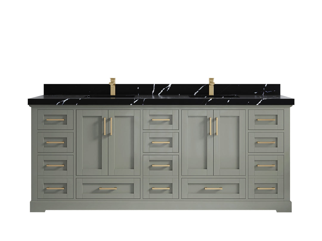 Boston 84 in. W x 22 in. D Double Sink Bathroom Vanity - Willow Bath and Vanity