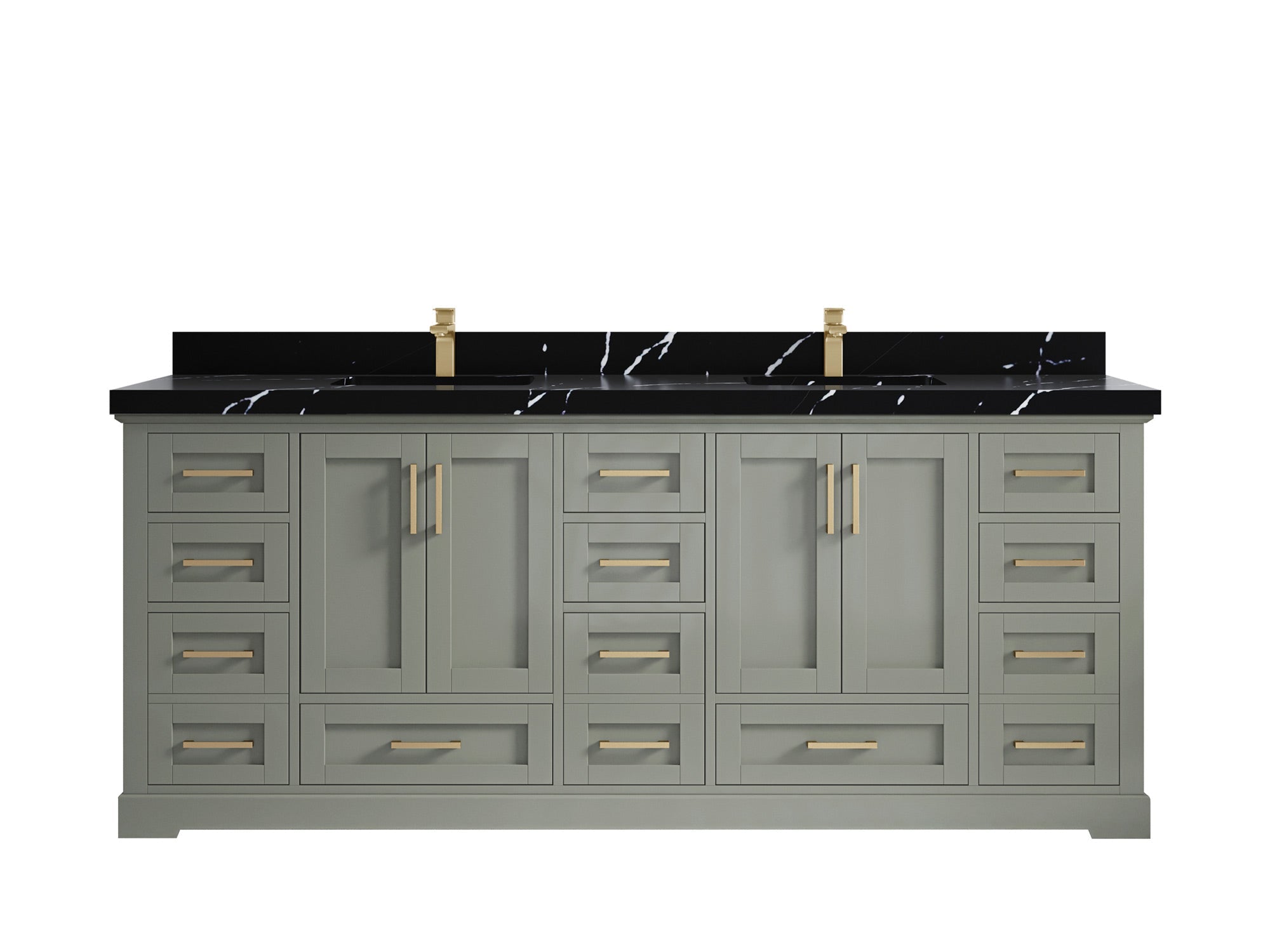 Boston 84 in. W x 22 in. D Double Sink Bathroom Vanity - Willow Bath and Vanity