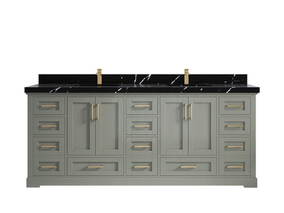 Boston 84 in. W x 22 in. D Double Sink Bathroom Vanity - Willow Bath and Vanity