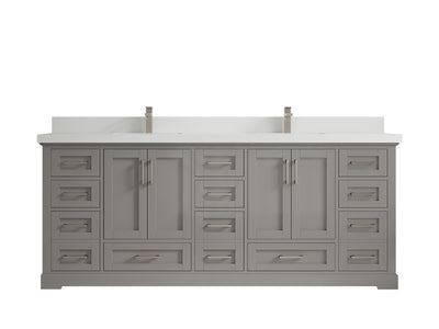 Boston 84 in. W x 22 in. D Double Sink Bathroom Vanity - Willow Bath and Vanity