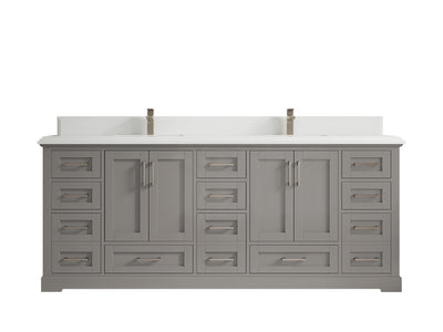 Boston 84 in. W x 22 in. D Double Sink Bathroom Vanity - Willow Bath and Vanity