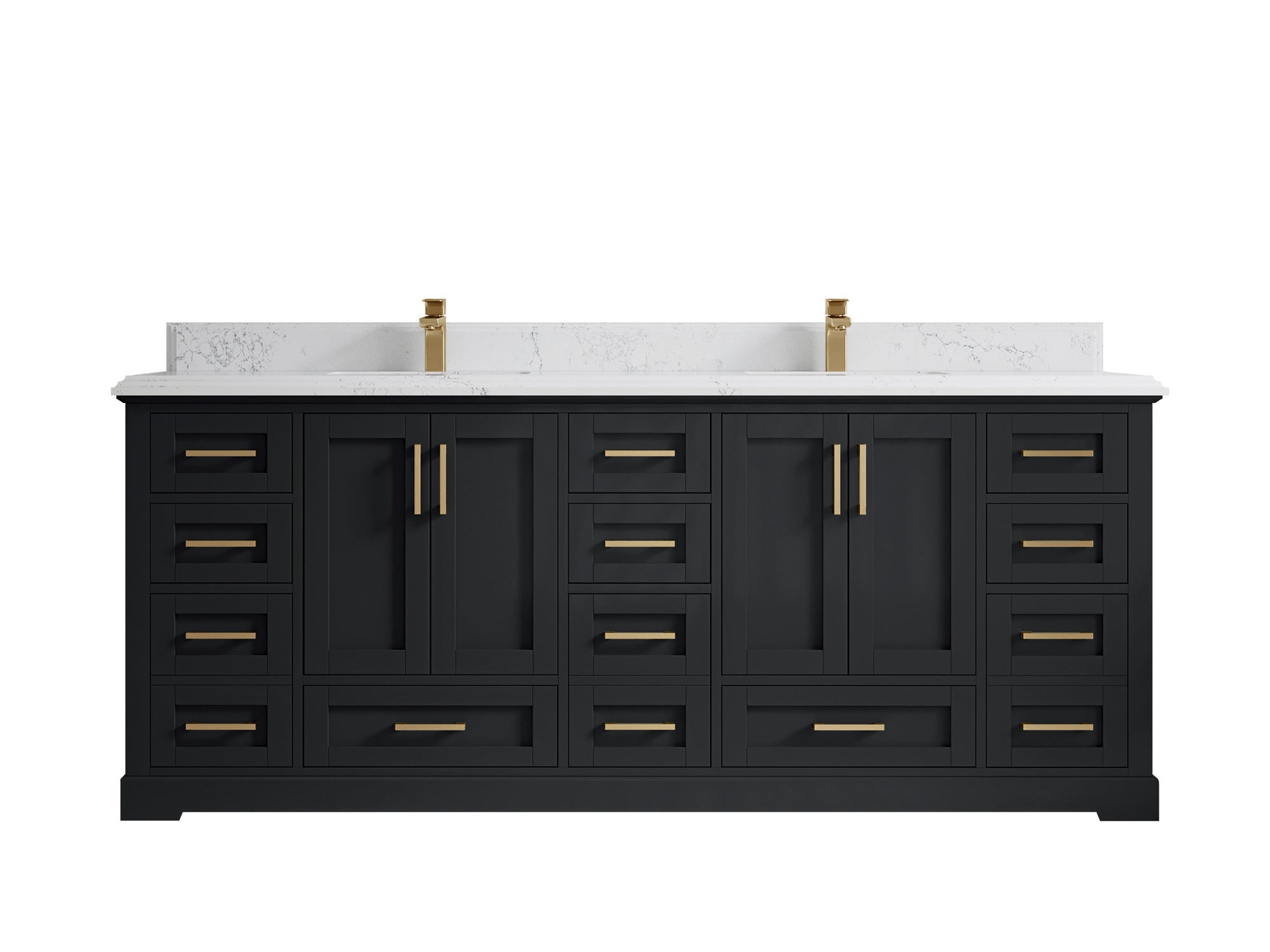 Boston 84 in. W x 22 in. D Double Sink Bathroom Vanity - Willow Bath and Vanity