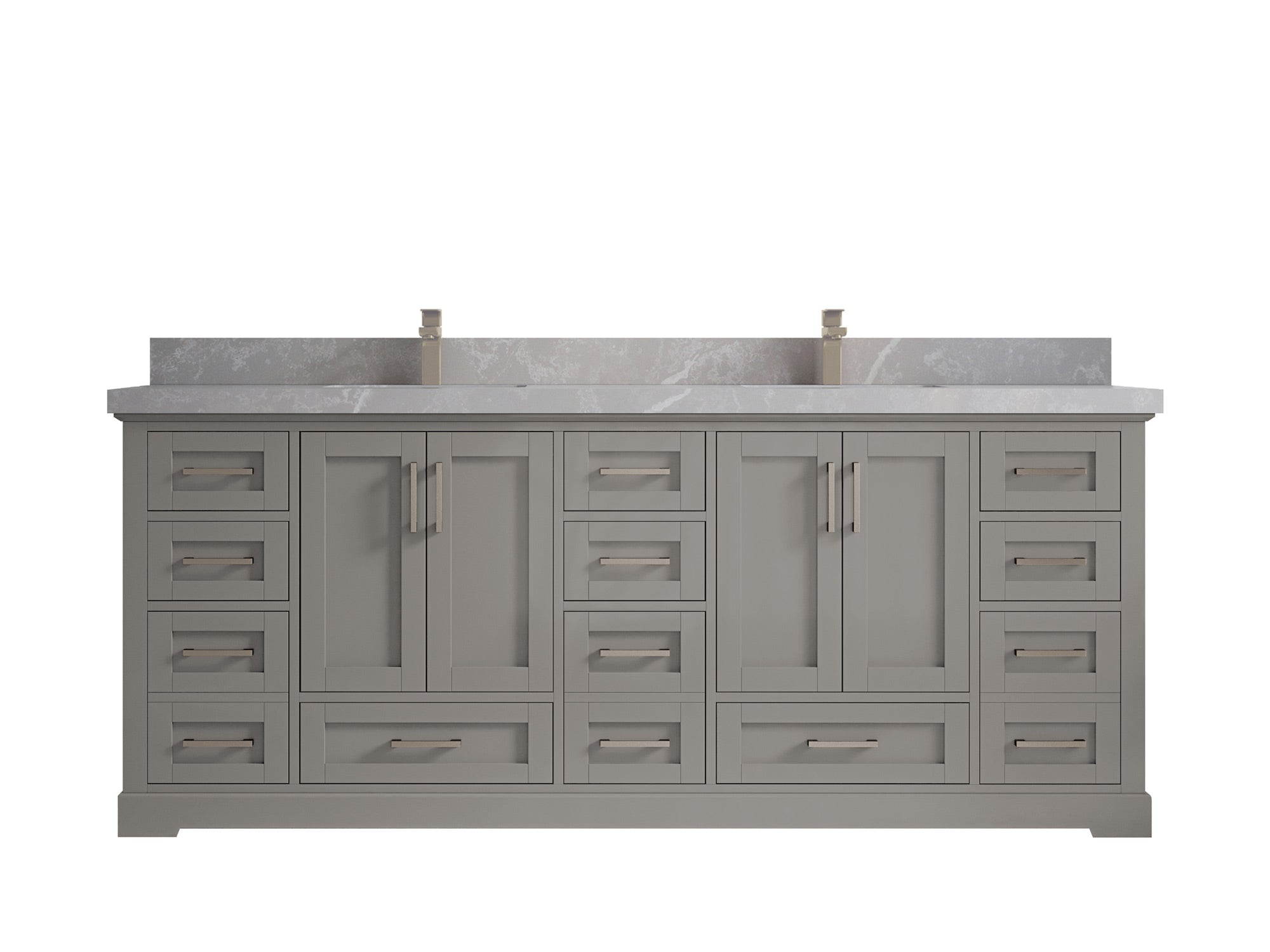 Boston 84 in. W x 22 in. D Double Sink Bathroom Vanity - Willow Bath and Vanity