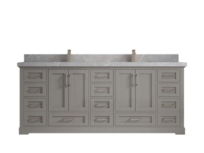 Boston 84 in. W x 22 in. D Double Sink Bathroom Vanity - Willow Bath and Vanity