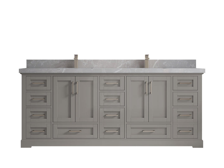 Boston 84 in. W x 22 in. D Double Sink Bathroom Vanity - photo 30