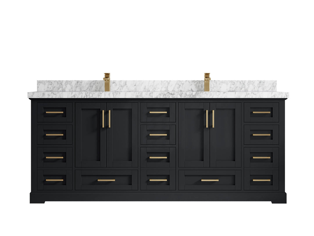 Boston 84 in. W x 22 in. D Double Sink Bathroom Vanity - Willow Bath and Vanity