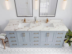 Boston 84 in. W x 22 in. D Double Sink Bathroom Vanity - photo 18