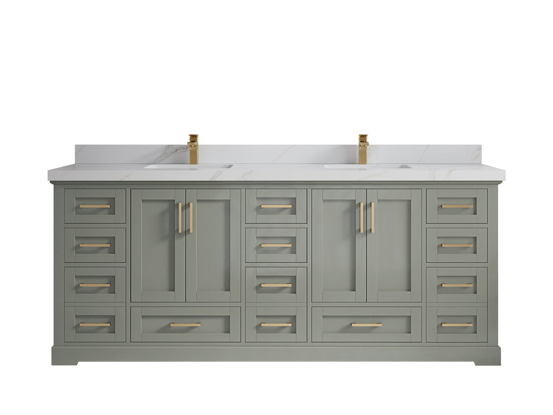 Boston 84 in. W x 22 in. D Double Sink Bathroom Vanity - Willow Bath and Vanity