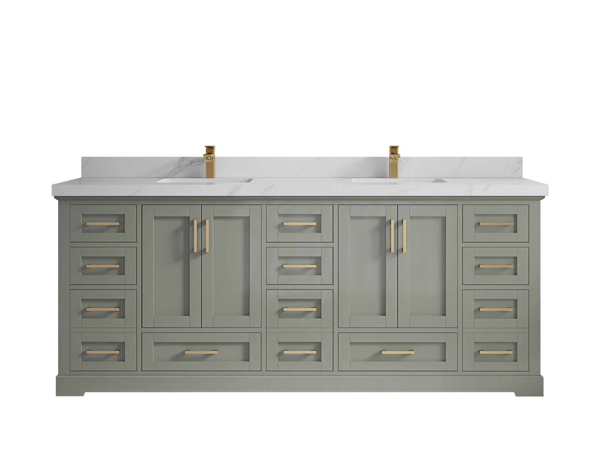 Boston 84 in. W x 22 in. D Double Sink Bathroom Vanity - Willow Bath and Vanity
