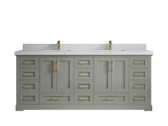 Boston 84 in. W x 22 in. D Double Sink Bathroom Vanity - photo 26