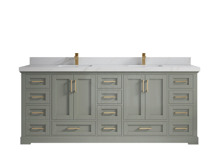 Boston 84 in. W x 22 in. D Double Sink Bathroom Vanity - photo 26