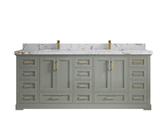 Boston 84 in. W x 22 in. D Double Sink Bathroom Vanity - photo 36