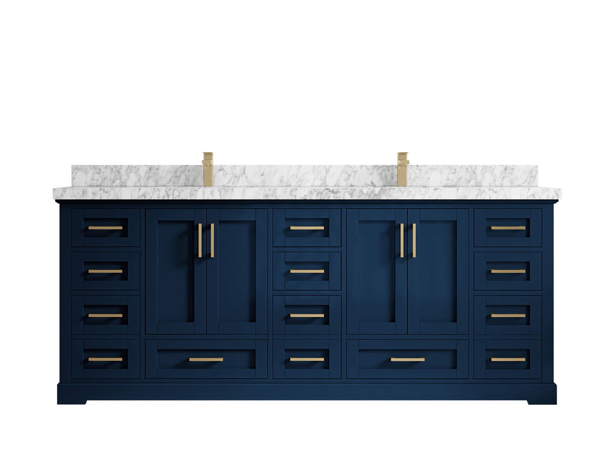 Boston 84 in. W x 22 in. D Double Sink Bathroom Vanity - Willow Bath and Vanity