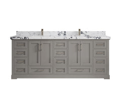 Boston 84 in. W x 22 in. D Double Sink Bathroom Vanity - photo 38