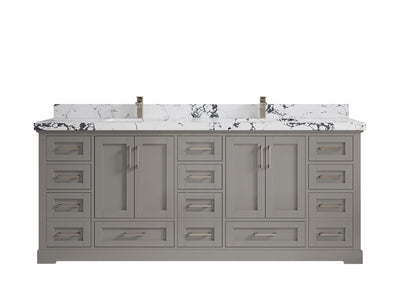Boston 84 in. W x 22 in. D Double Sink Bathroom Vanity - Willow Bath and Vanity
