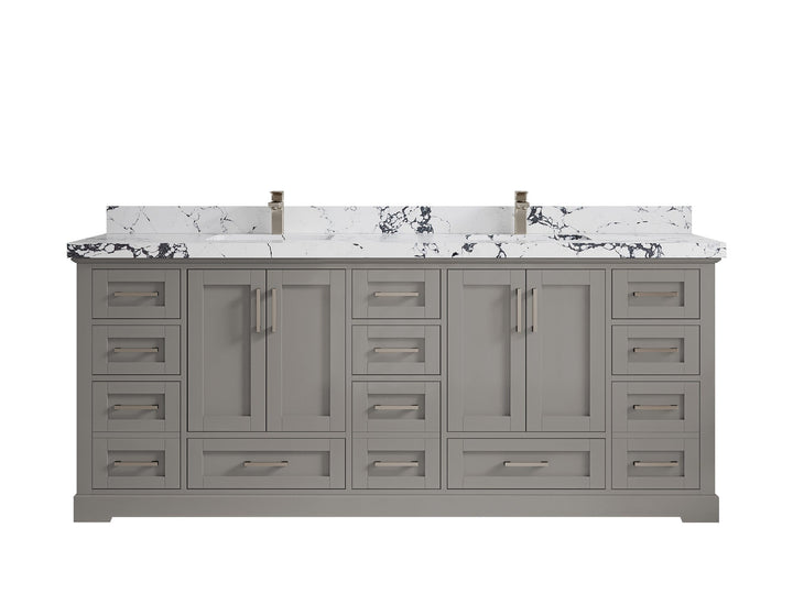 Boston 84 in. W x 22 in. D Double Sink Bathroom Vanity - photo 38