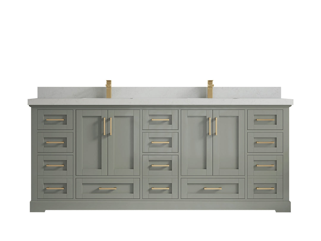 Boston 84 in. W x 22 in. D Double Sink Bathroom Vanity - Willow Bath and Vanity