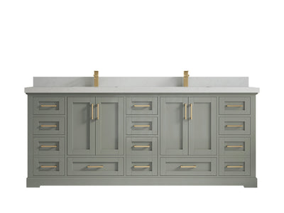 Boston 84 in. W x 22 in. D Double Sink Bathroom Vanity - Willow Bath and Vanity