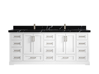 Boston 84 in. W x 22 in. D Double Sink Bathroom Vanity - Willow Bath and Vanity