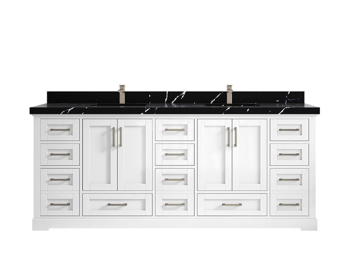 Boston 84 in. W x 22 in. D Double Sink Bathroom Vanity - photo 17