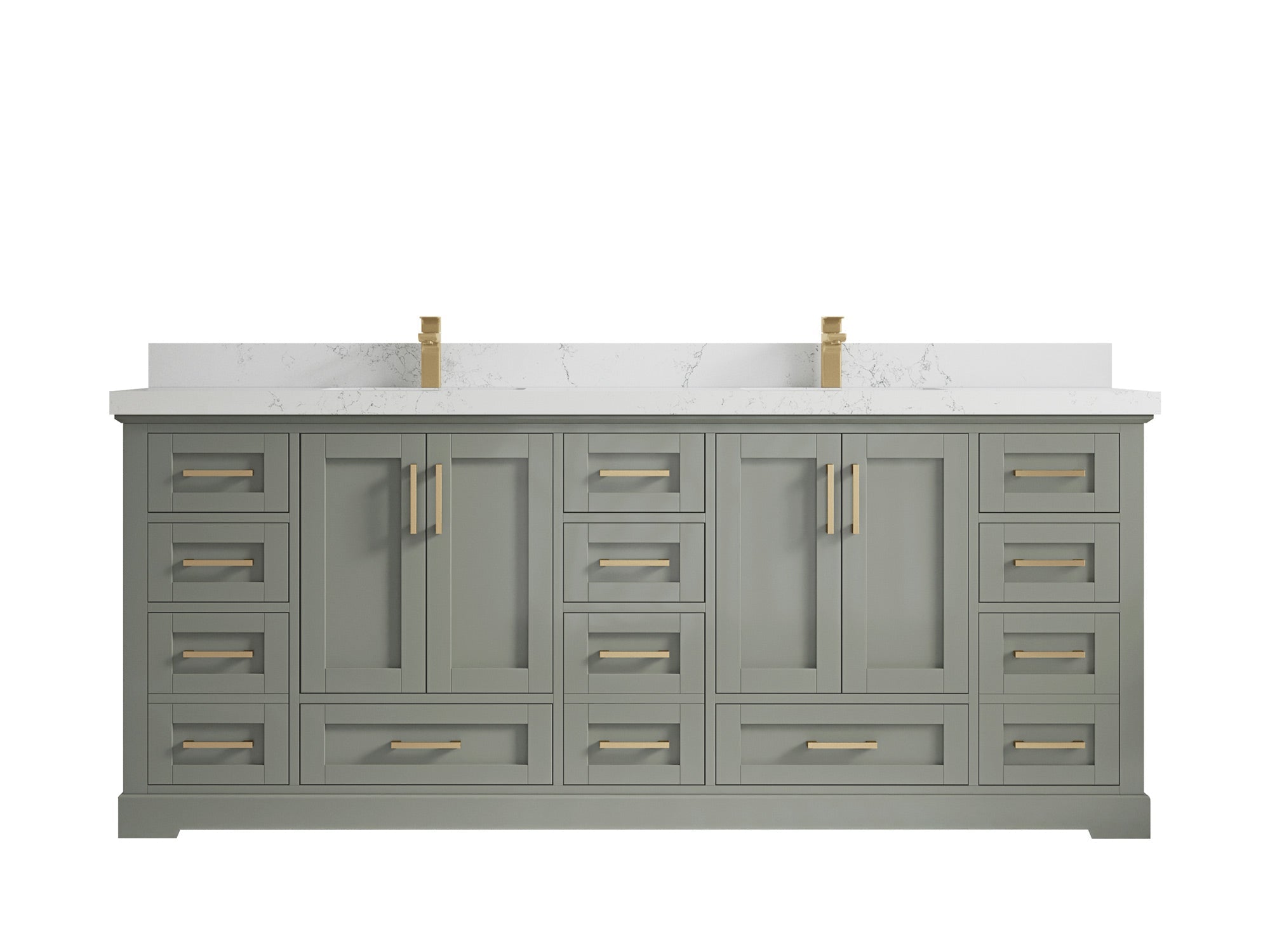 Boston 84 in. W x 22 in. D Double Sink Bathroom Vanity - Willow Bath and Vanity