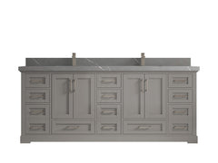 Boston 84 in. W x 22 in. D Double Sink Bathroom Vanity - photo 32