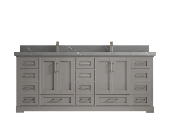 Boston 84 in. W x 22 in. D Double Sink Bathroom Vanity - photo 32