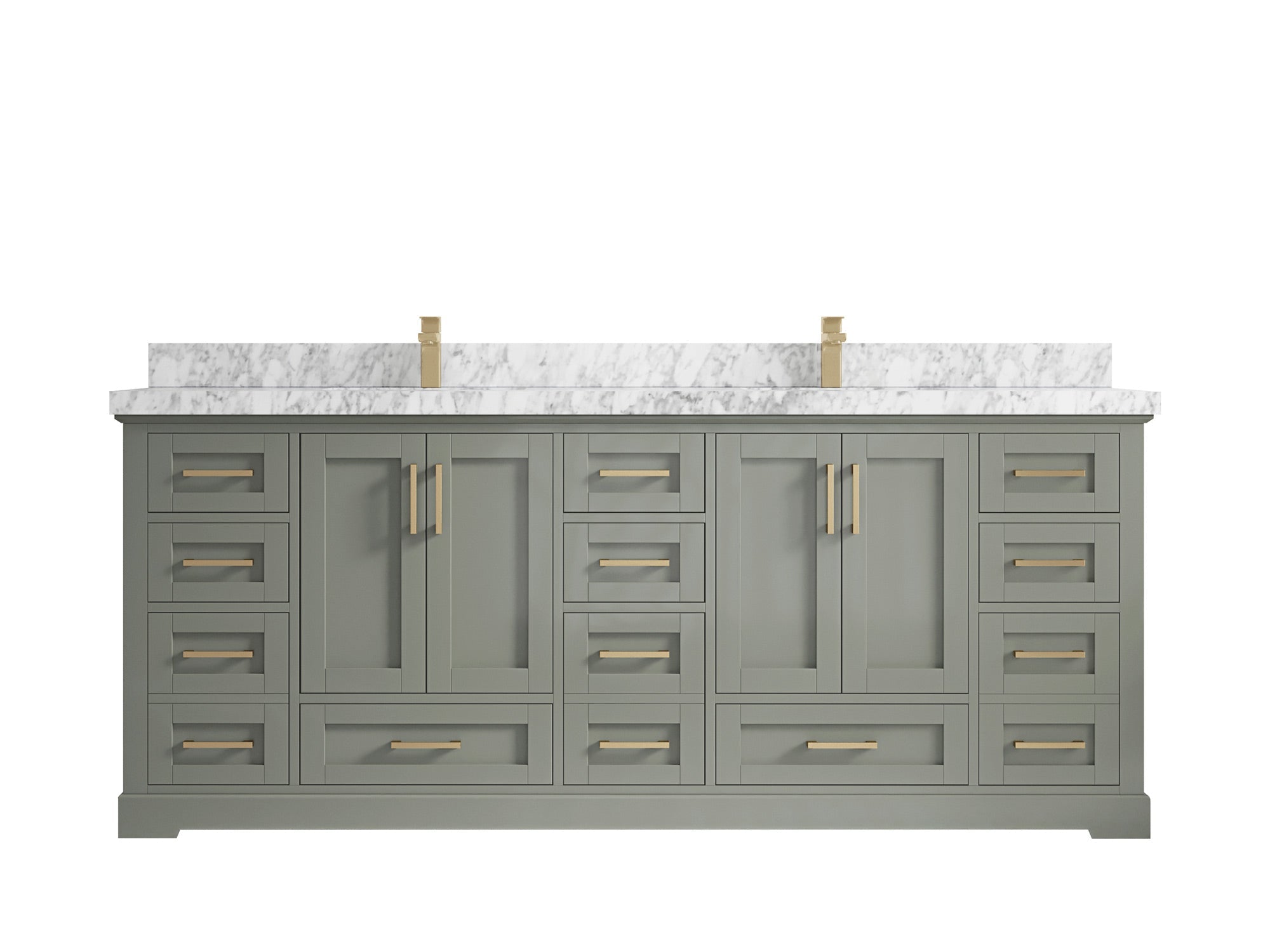 Boston 84 in. W x 22 in. D Double Sink Bathroom Vanity - Willow Bath and Vanity