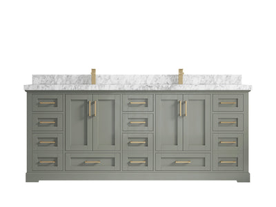 Boston 84 in. W x 22 in. D Double Sink Bathroom Vanity - Willow Bath and Vanity