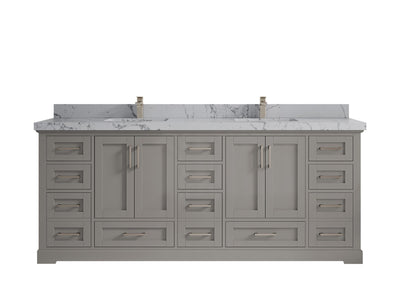 Boston 84 in. W x 22 in. D Double Sink Bathroom Vanity - Willow Bath and Vanity