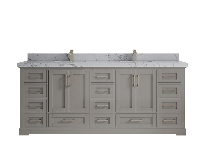 Boston 84 in. W x 22 in. D Double Sink Bathroom Vanity - photo 40