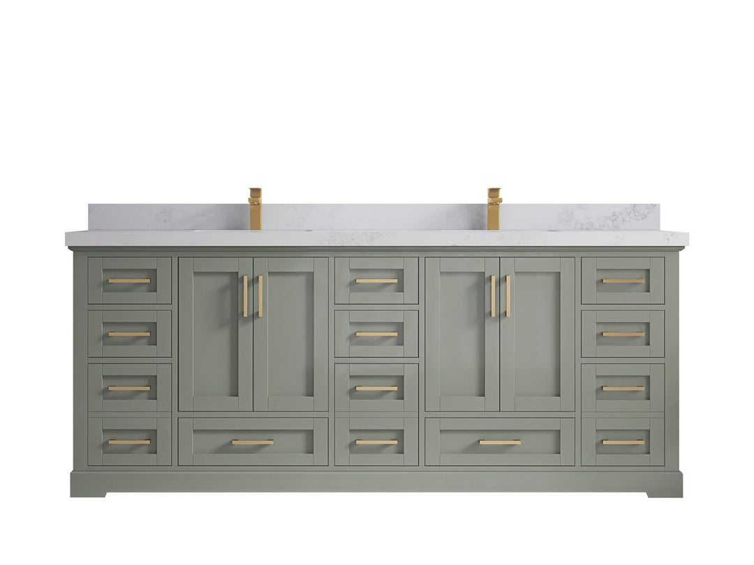 Boston 84 in. W x 22 in. D Double Sink Bathroom Vanity - Willow Bath and Vanity