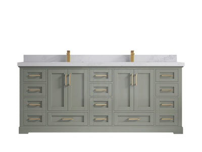 Boston 84 in. W x 22 in. D Double Sink Bathroom Vanity - Willow Bath and Vanity