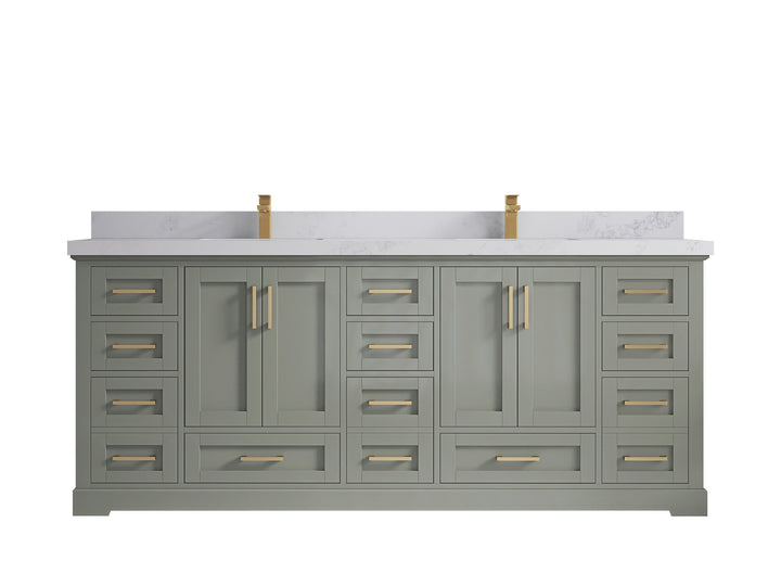 Boston 84 in. W x 22 in. D Double Sink Bathroom Vanity - photo 24
