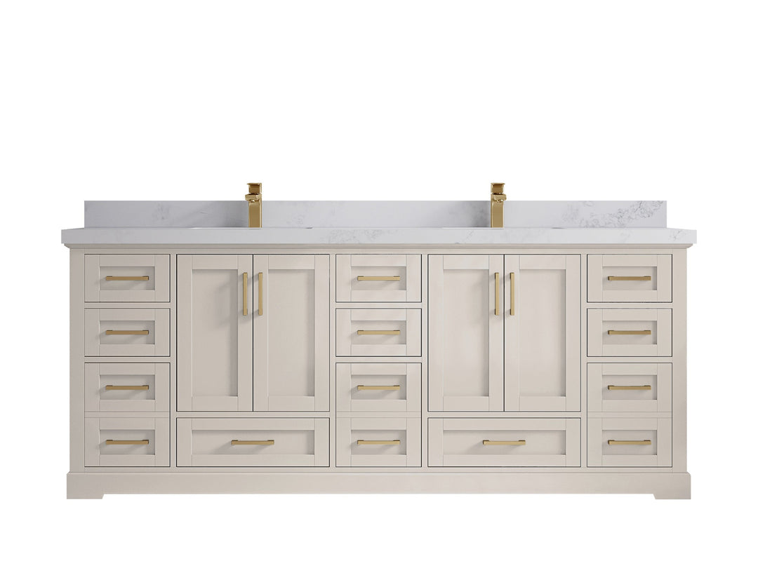 Boston 84 in. W x 22 in. D Double Sink Bathroom Vanity - Willow Bath and Vanity